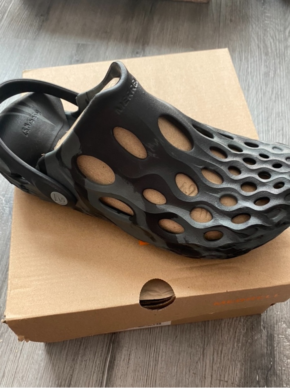 Merrell Foam Slide Clog with Perforated Design